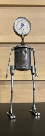 Gauge Bot - Found Metal Object Sculpture