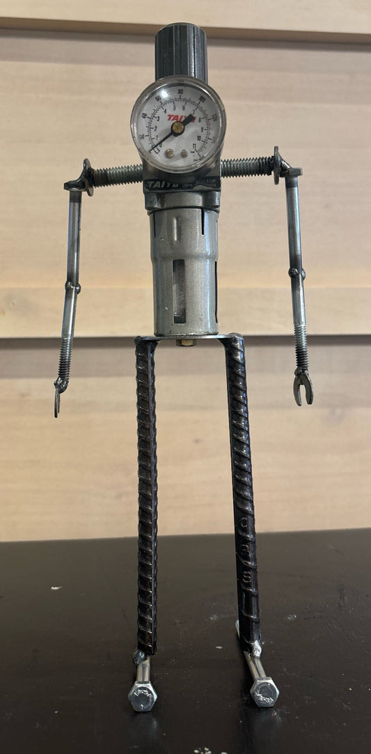 Bot by R. Nelson made with upcycled and recycled found objects