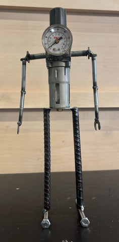 Bot by R. Nelson made with upcycled and recycled found objects