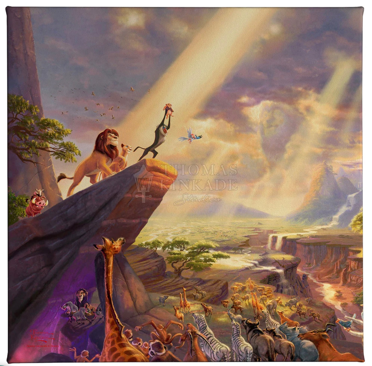 Disney Lion King Gallery Wrapped Canvas available from Thomas Kinkade Studios