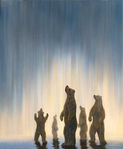 Immersion bear painting by Robert Bissell
