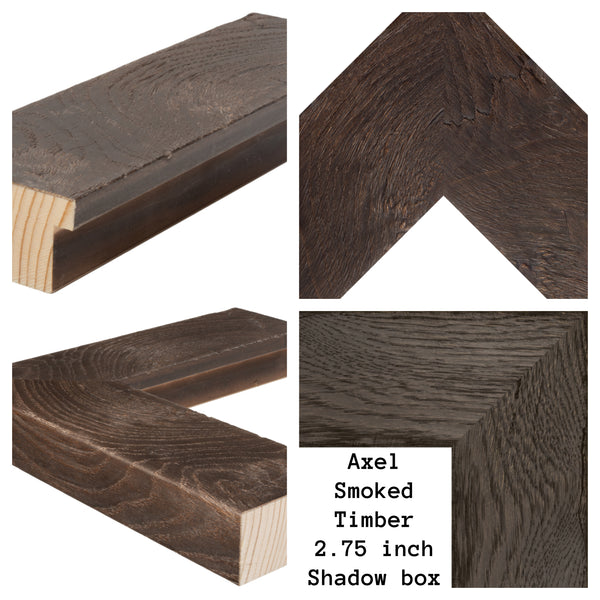 Axel Smoked Timber Wood Frame