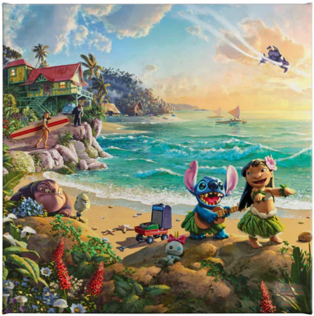 Lilo  and Stitch Gallery Wrapped Canvas from Thomas Kinkade Studios