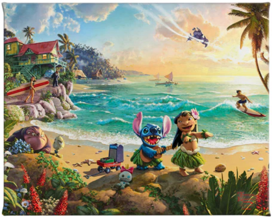 Lilo  and Stitch Gallery Wrapped Canvas from Thomas Kinkade Studios