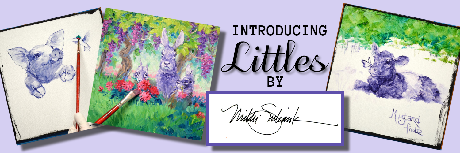 Introducing "Littles" 10x10" original oil paintings by Mikki Senkarik!
