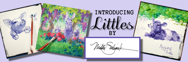 Introducing "Littles" 10x10" original oil paintings by Mikki Senkarik!