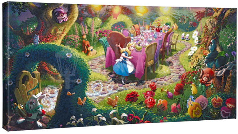 Mad Hatter's Tea Party from Disney's Alice in Wonderland - canvas print