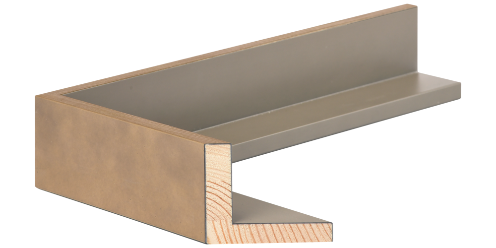 Metalia Gold Float Frame – 2 Inch Width Modern Gold Float Frame by Larson-Juhl