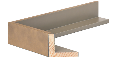 Metalia Gold Float Frame – 2 Inch Width Modern Gold Float Frame by Larson-Juhl