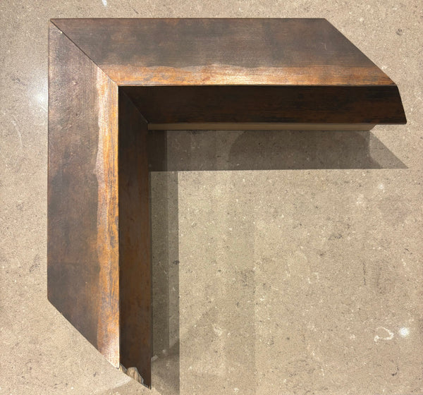 Metallic Charcoal Bronze Cap Frame with Beveled Lip