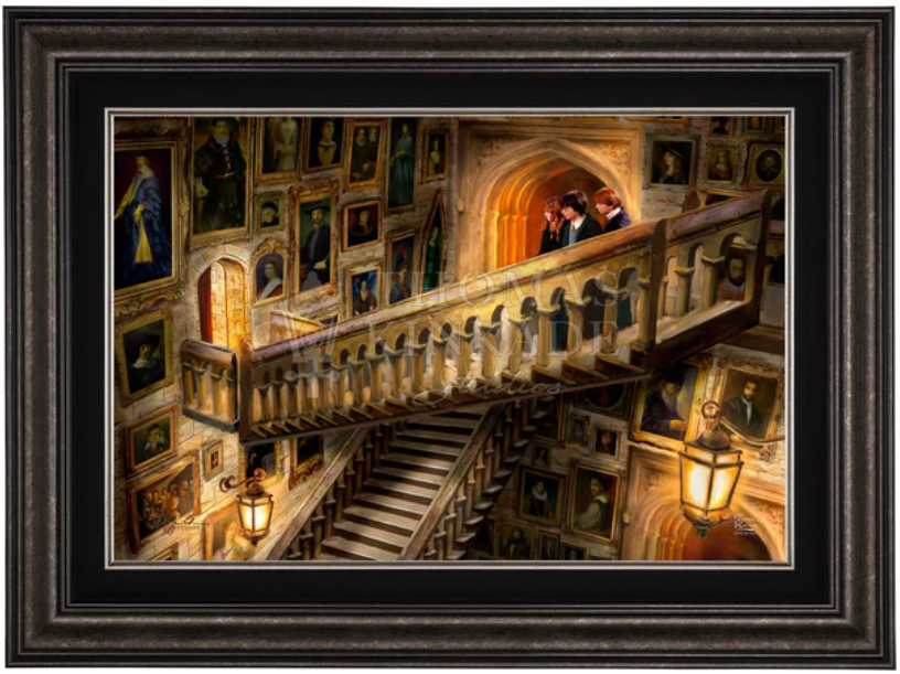 Harry Potter Hogwarts Castle Grand Staircase custom framing