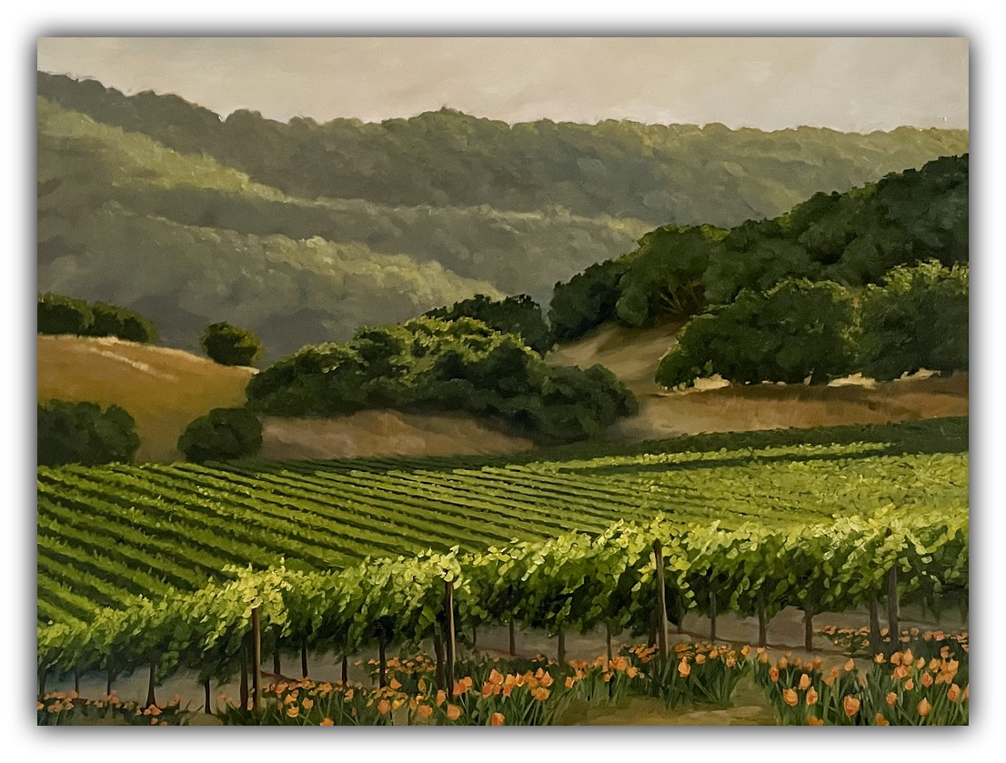 Poppies in the Vineyard Limited Edition by Susan Hoehn