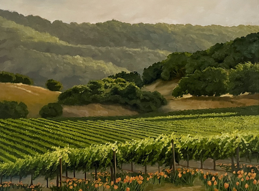 Poppies in the Vineyard Limited Edition by Susan Hoehn