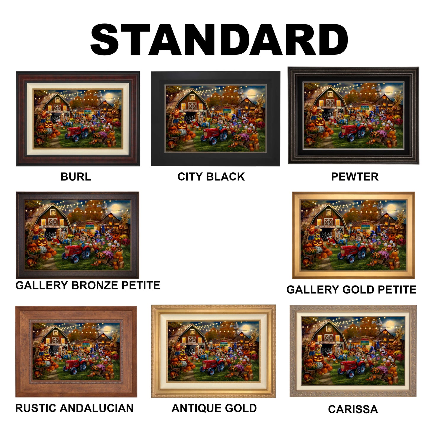 Disney Mickey and Minnie Pumpkin Festival - Limited Edition Canvas