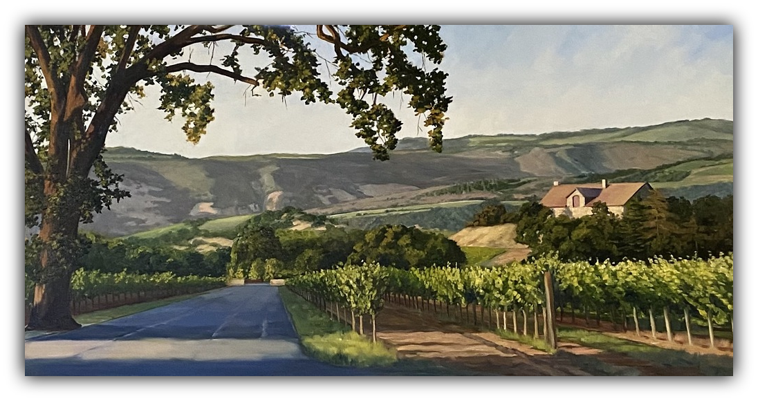 Road to Winery Limited Edition artwork by Susan Hoehn
