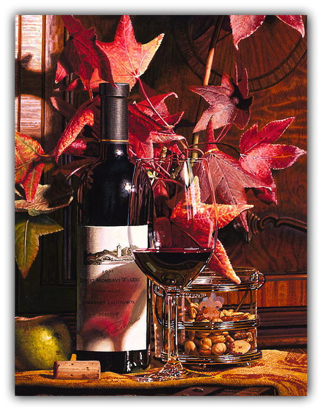 Red Legacy limited edition giclée on canvas by Eric Christensen – Gallery 1870 exclusive wine art, 18x12 and 27x18" gallery wrapped canvas ready to hang.
