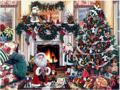 Susan Rios Cozy Christmas Memories limited edition framed holiday art #35/850