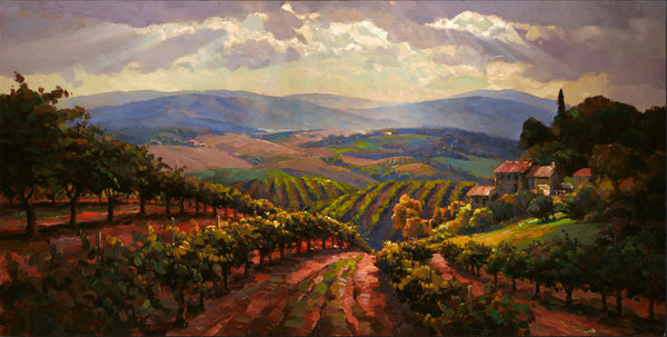 Tuscany Splendor, Tuscany Reflections & Alsace Morning by Leon Roulette