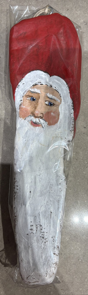 Driftwood Santa - Hand painted ornament by Karen