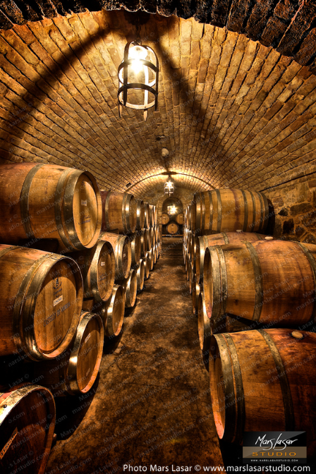 "Castello Barrels" 36x24" by Mars Lasar