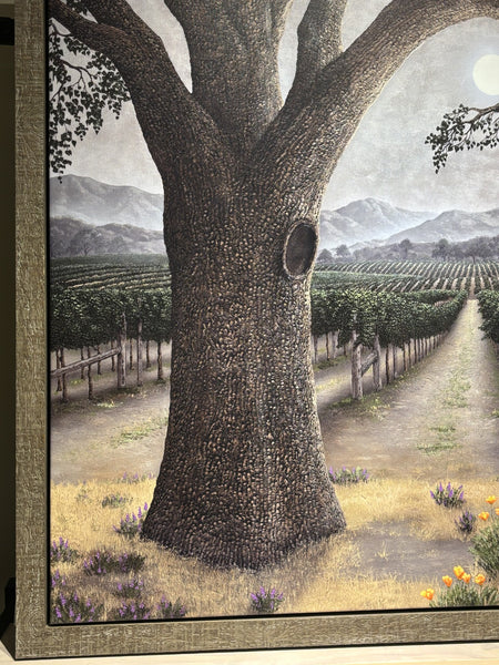 Silver Oak Ambiance by Patrick O'Rourke limited edition framed in rustic barnwood float frame.