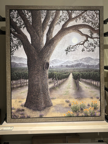 Silver Oak Ambiance by Patrick O'Rourke limited edition framed in rustic barnwood float frame.