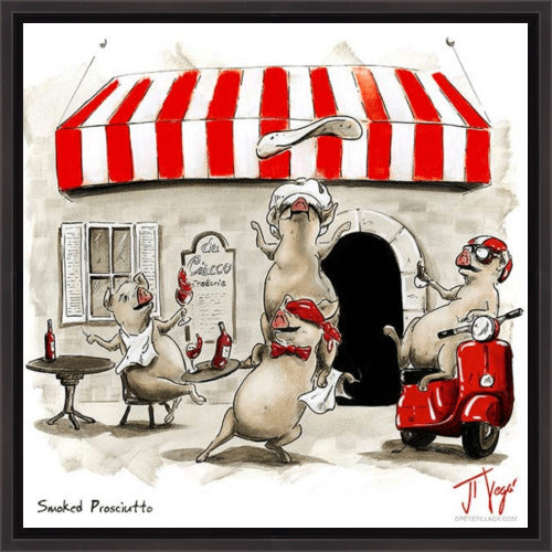 Smoked Prosciutto - canvas giclée - by JT Vegar