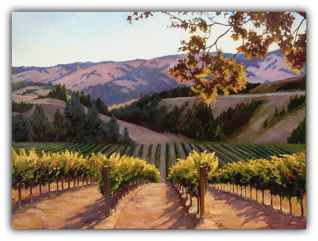 Sunlit Vines - Limited Edition artwork by Susan Hoehn