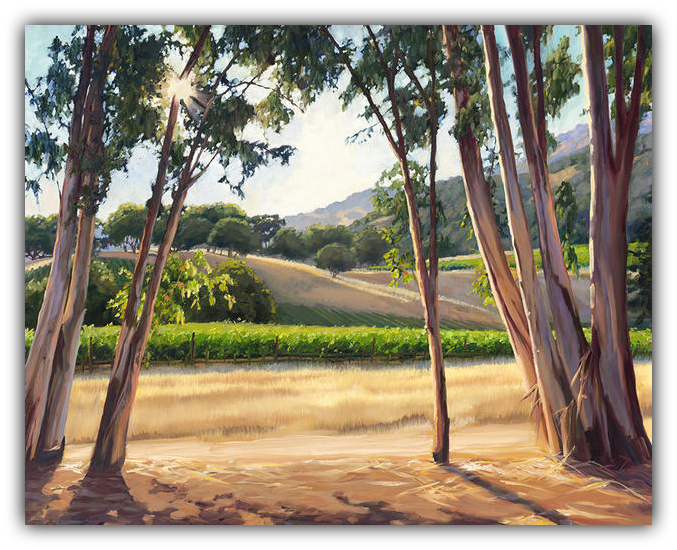 Sunlight Through the Trees - Limited Edition artwork by Susan Hoehn