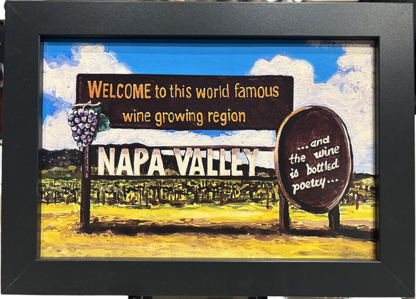 Napa Valley Welcome giclee on canvas by Thor