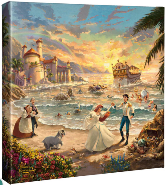 Disney the Little Mermaid Celebration of Love - Gallery Wrapped Canvas