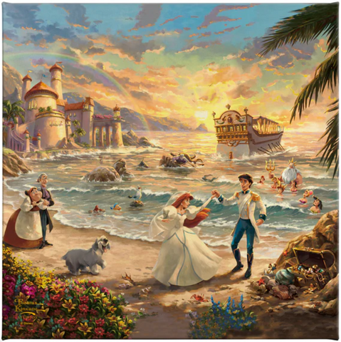 Disney the Little Mermaid Celebration of Love - Gallery Wrapped Canvas