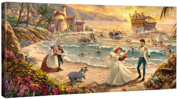 Disney the Little Mermaid Celebration of Love - Gallery Wrapped Canvas