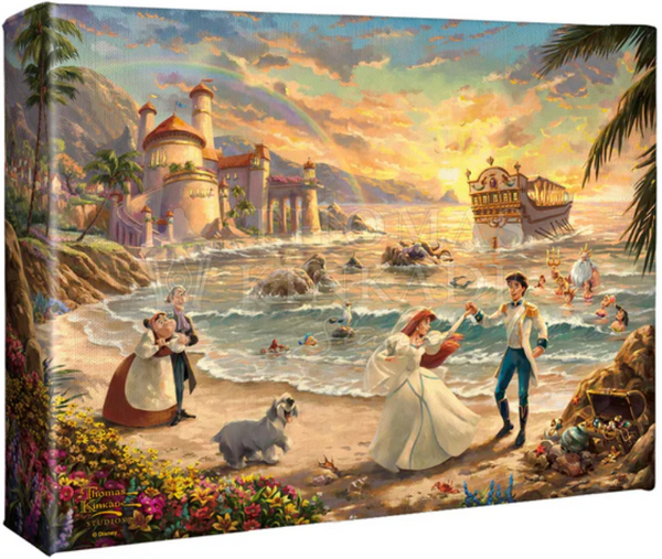 Disney the Little Mermaid Celebration of Love - Gallery Wrapped Canvas