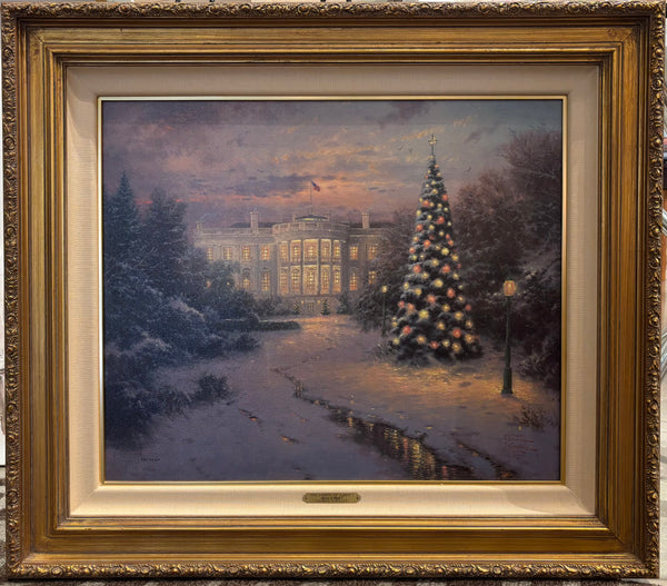 Rare Thomas Kinkade Signed Lights of Liberty Limited Edition Gallery Proof Canvas