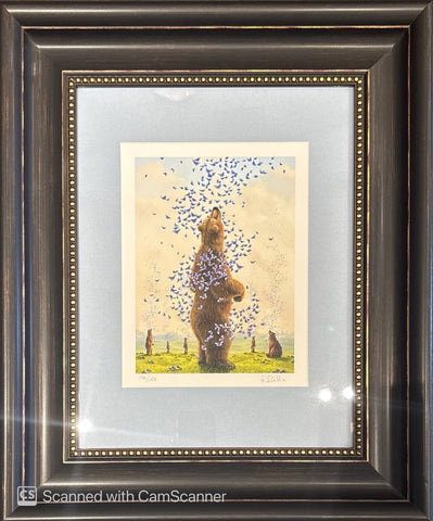8x6" Signed Bissell Paper Print - The Release - Custom Framed & Matted 19x16"