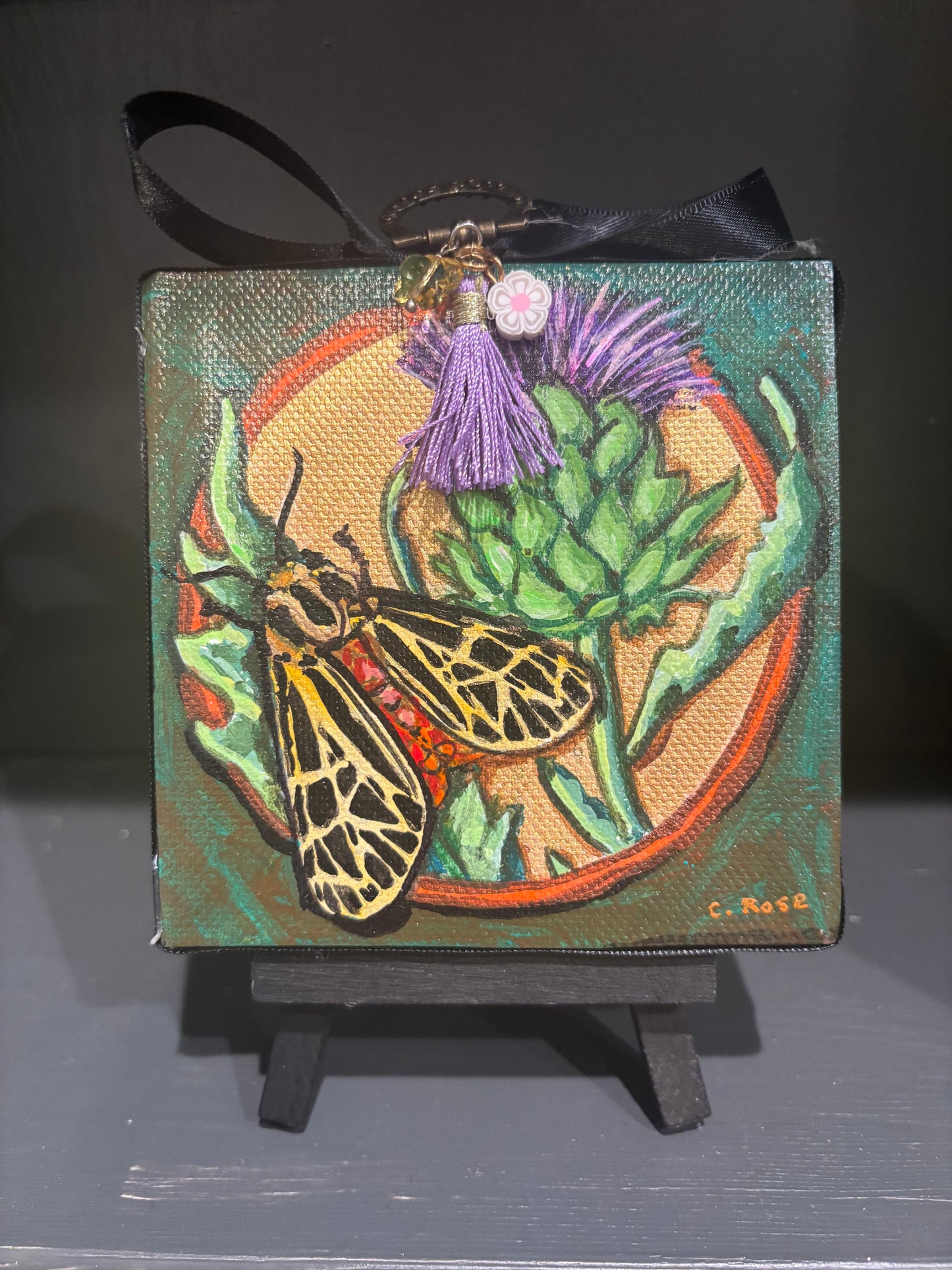 Whispers on the Wind miniature original by Charlotte Rose