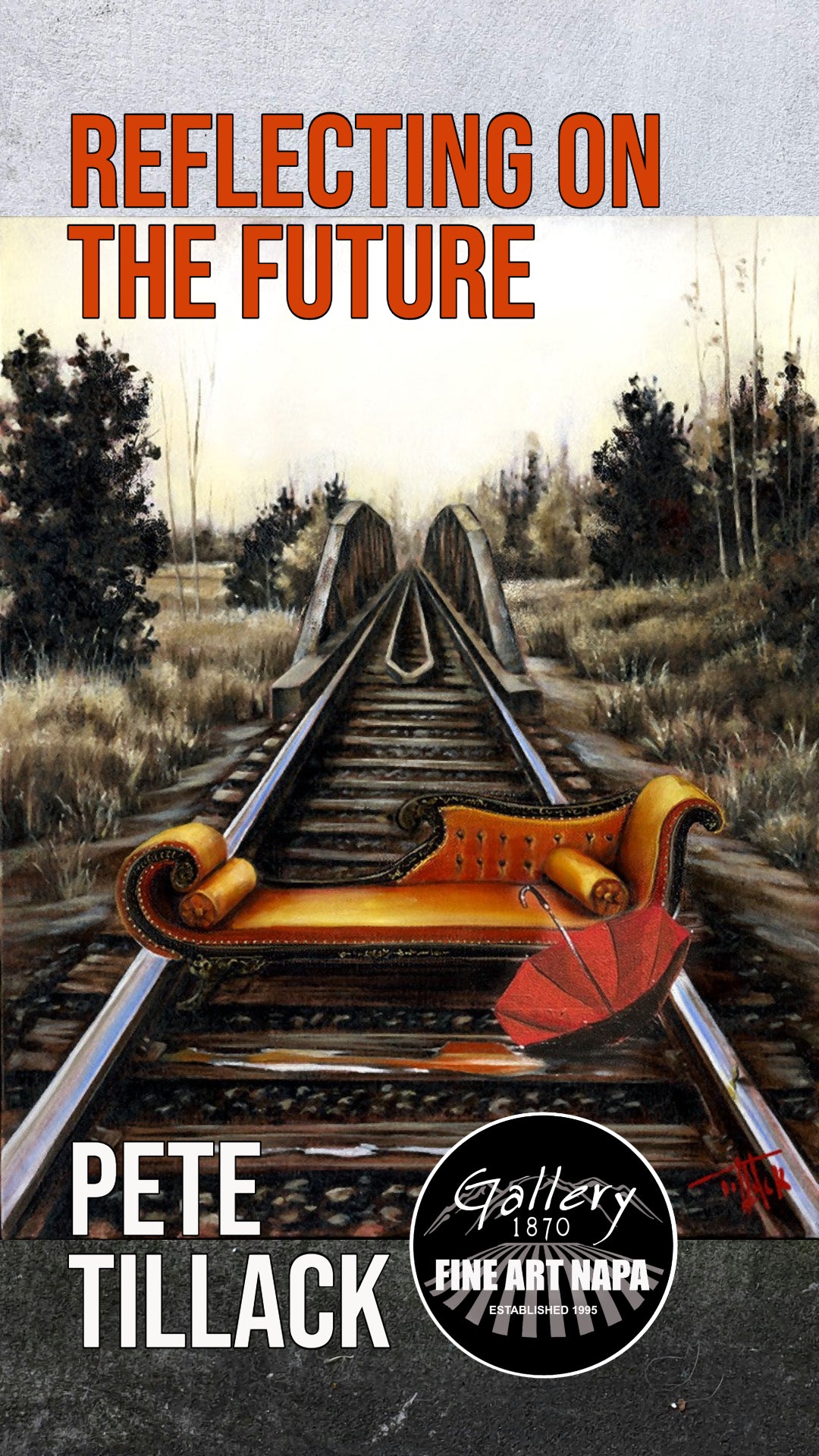 Reflecting on the Future original oil painting by Pete Tillack