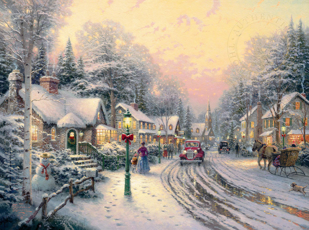 Lovelight Cottage - Limited Edition Canvas – Thomas Kinkade