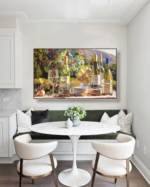 Gold Rush by Eric Christensen in custom Metalia Float Frame available at Gallery 1870 Napa Valley.