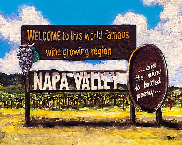Thor - Napa Valley Welcome archival paper print available at Gallery 1870 Napa.
