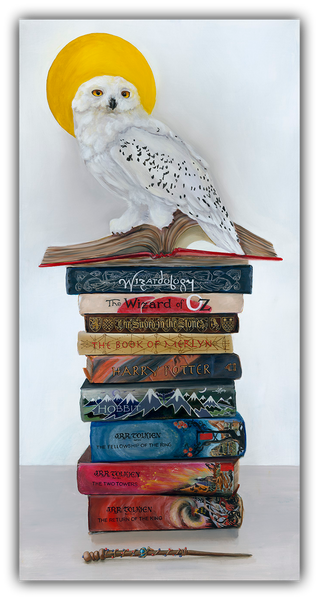 Wizardry book painting by Gail Chandler