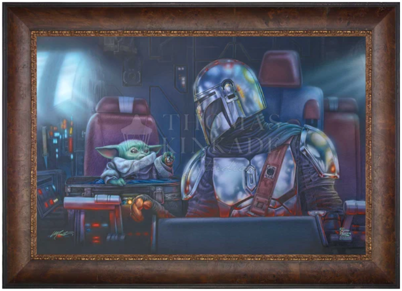 The Mandalorian - Two for the Road Limited Edition Canvas by Monte Moore from Thomas Kinkade Studios