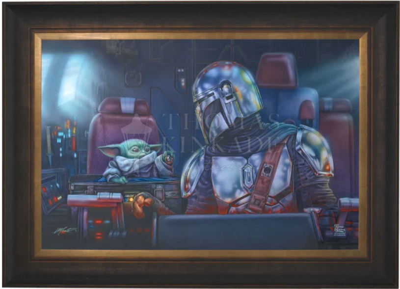 The Mandalorian - Two for the Road Limited Edition Canvas by Monte Moore from Thomas Kinkade Studios