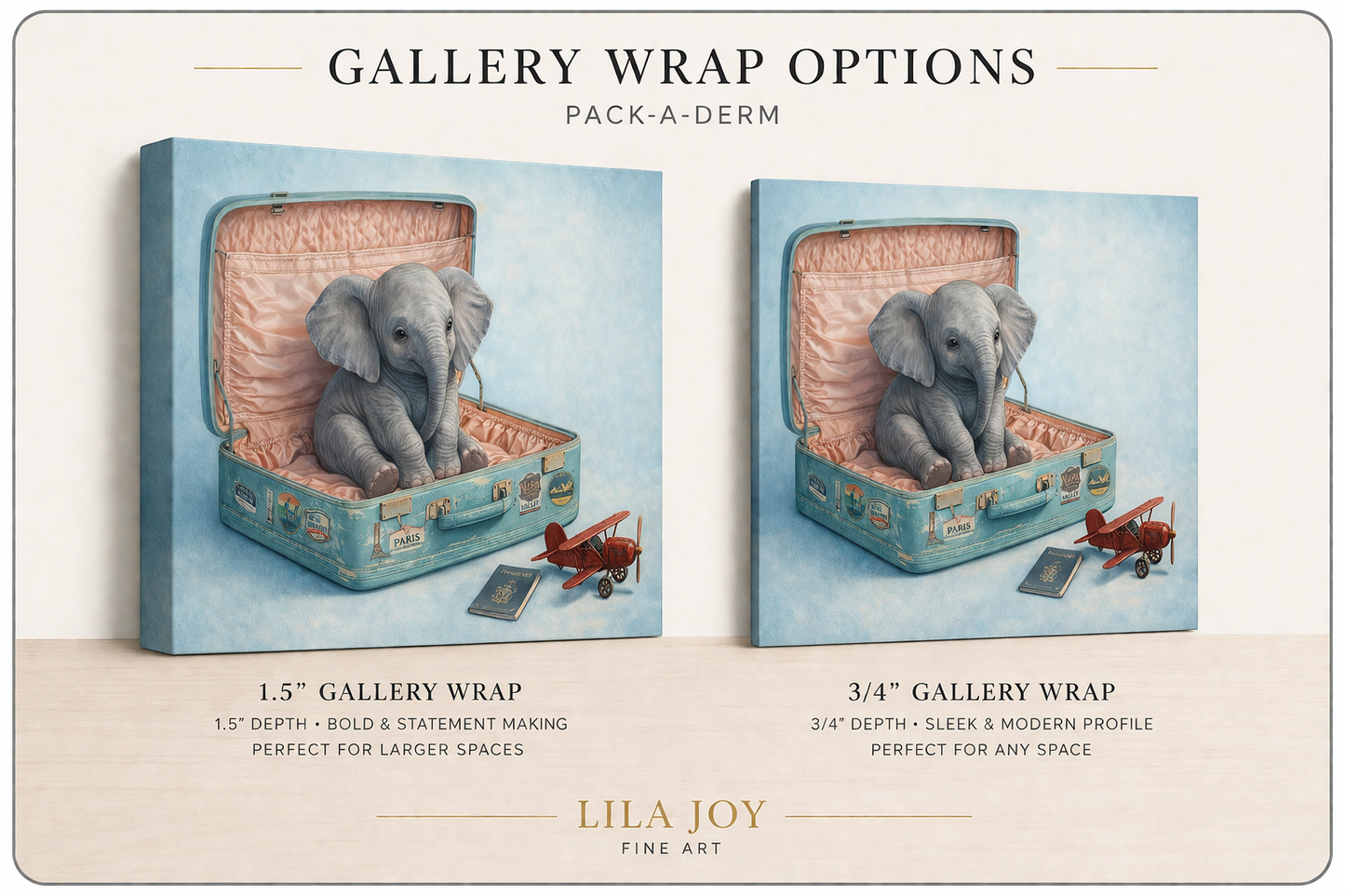 Pack-a-derm - Fine Art Print by Lila Joy
