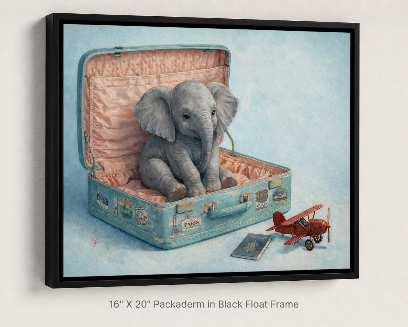 Pack-a-derm - Fine Art Print by Lila Joy