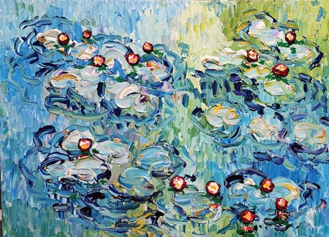 Water Lilies of Colorful Beginnings by Isabelle Dupuy