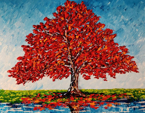 Maple of Colorful Beauty original painting by Isabelle Dupuy