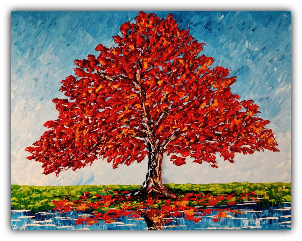 Maple of Colorful Beauty original painting by Isabelle Dupuy