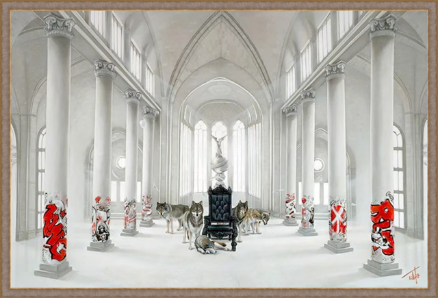 Libretto - Antique Pewter Custom Frame